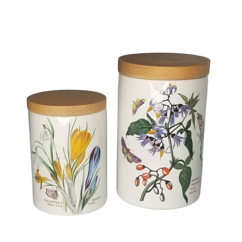 Portmeirion Ceramic Canisters - Set of 2